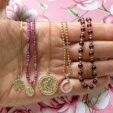 mini toumaline beaded necklace