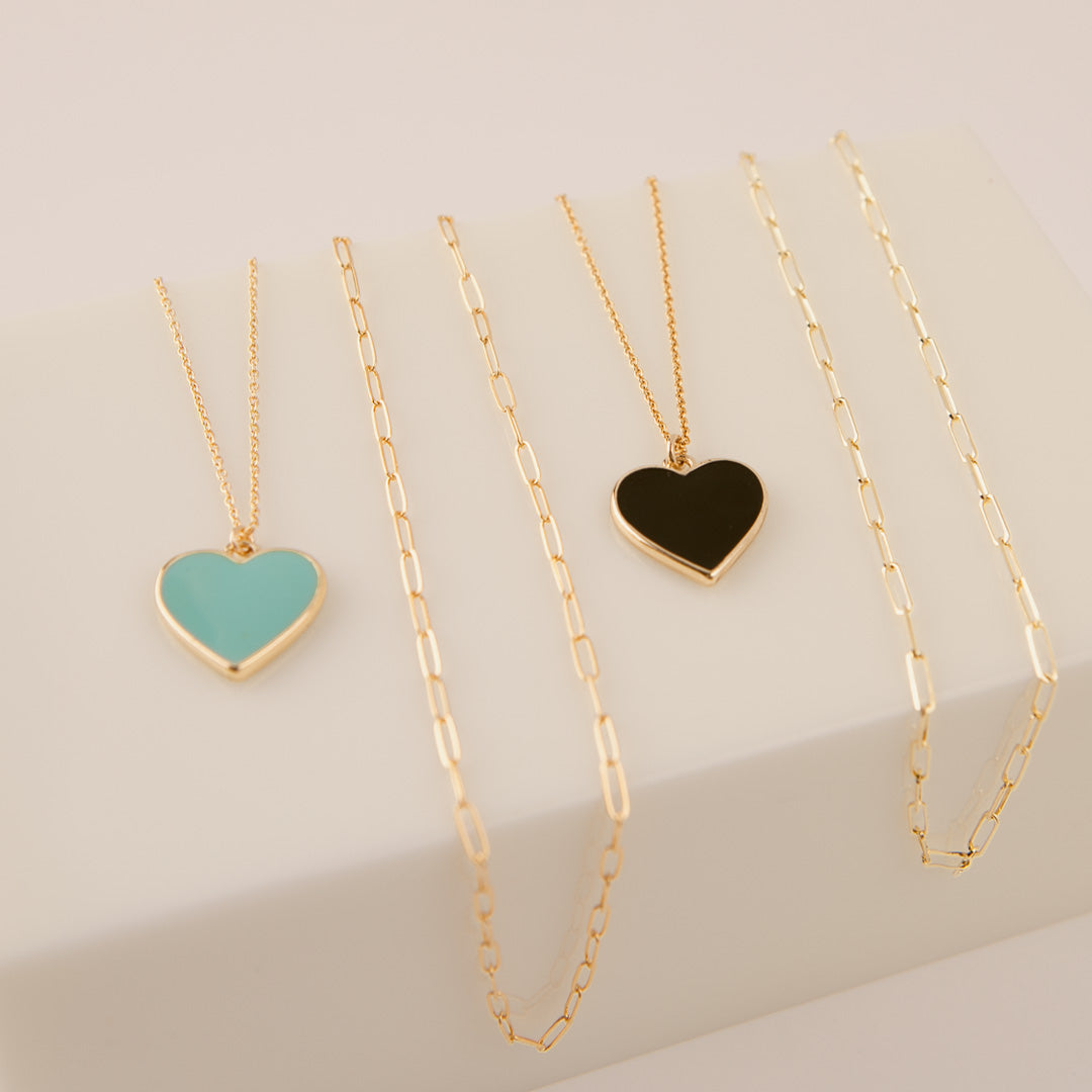 Mini Link Choker Necklace by Becket & Quill, handmade in Los Angeles - styled on model