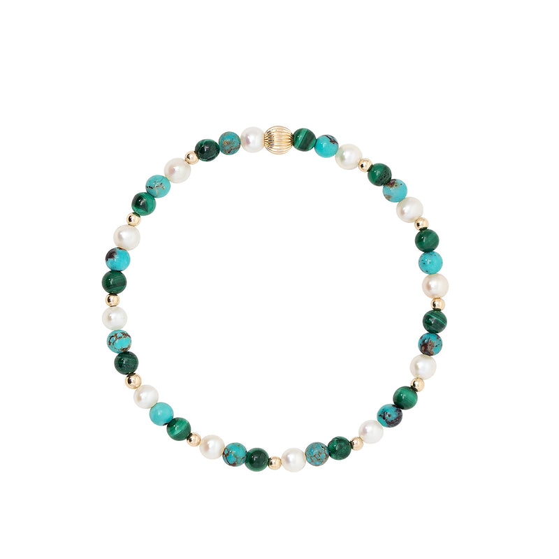 Multi Stone Stretch Bracelet