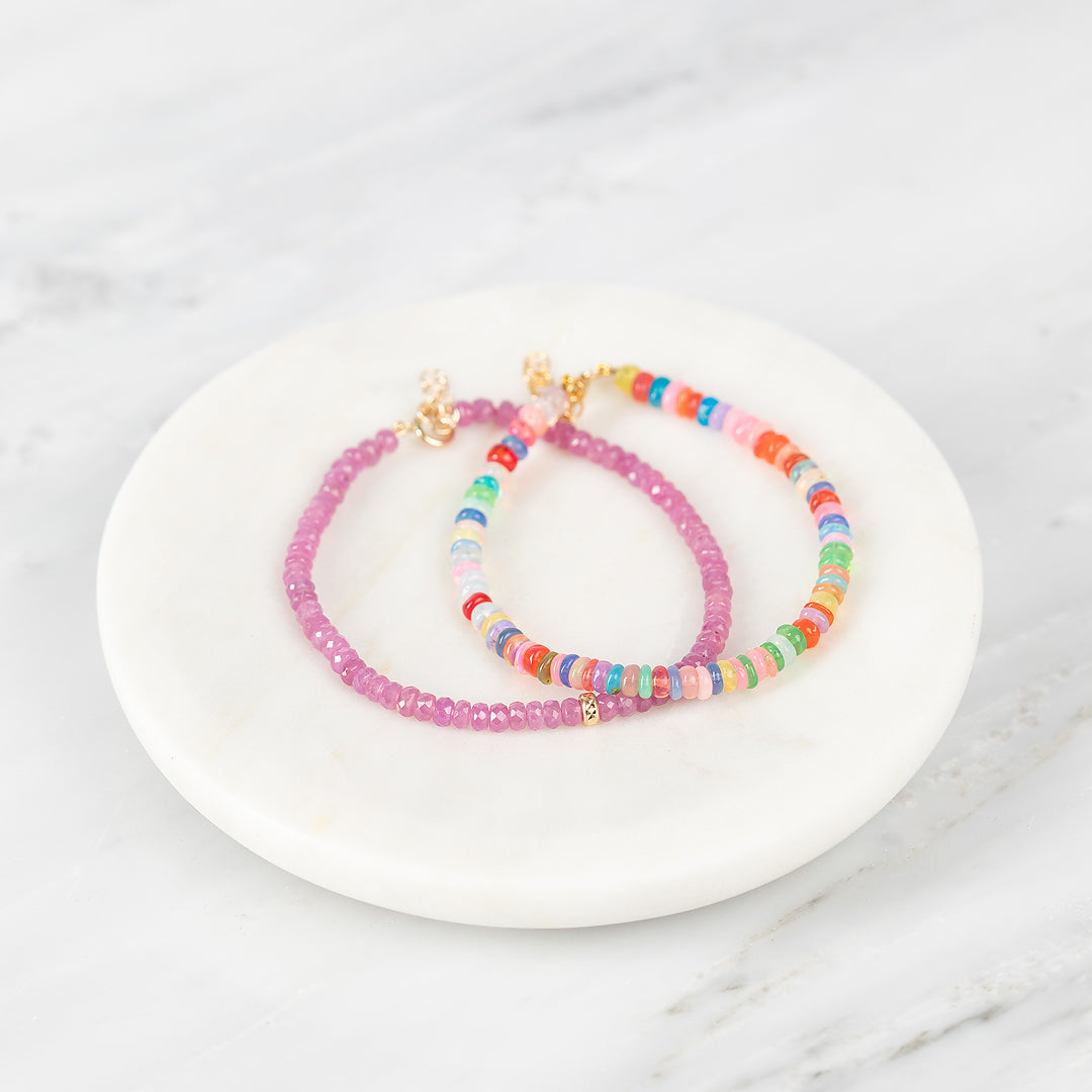 Opal beaded bracelet