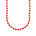 Coral And Gold Beaded Necklace by Becket & Quill, handmade in Los Angeles