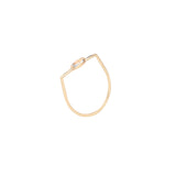 White topaz baguette Ring