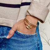 mariner link leather bracelet