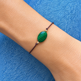 Malachite Cord Bracelet