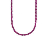 mini ruby beaded necklace