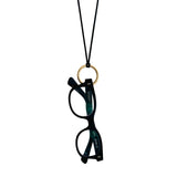 Suede eyewear necklace
