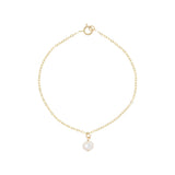 Pearl Charm Bracelet by Becket & Quill, handmade in Los Angeles