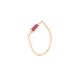 ruby baguette ring