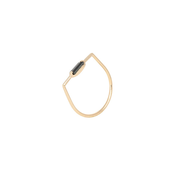 Sapphire baguette ring