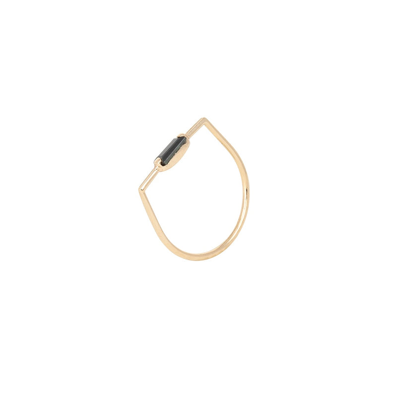 Sapphire baguette ring