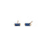 Sapphire Baguette Earrings by Becket & Quill, handmade in Los Angeles