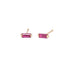 Ruby Baguette Earrings by Becket & Quill, handmade in Los Angeles