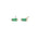 Emerald Baguette Earrings by Becket & Quill, handmade in Los Angeles