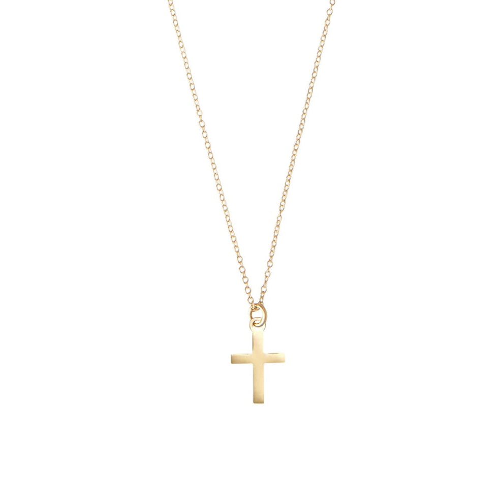 Small cross pendant necklace