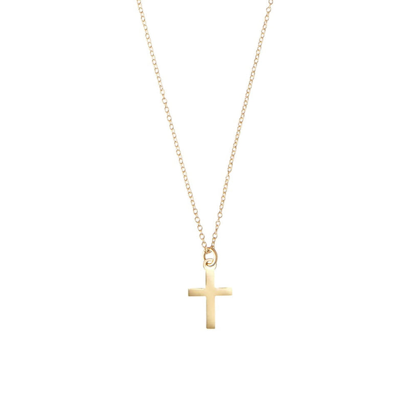 Small cross pendant necklace