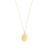 flower charm necklace- lily