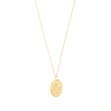flower charm necklace- rose