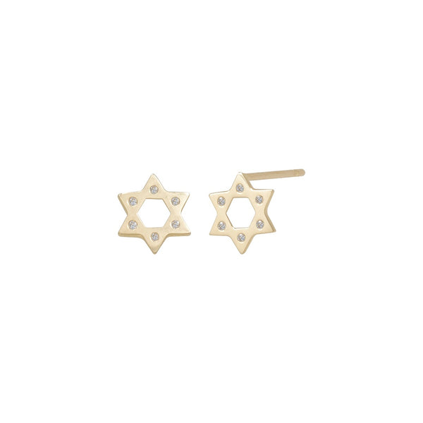 Star of David earrings