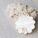 Mother of pearl flower charm