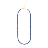 Blue sapphire beaded necklace