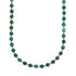 Malachite And Gold Bead Necklace by Becket & Quill, handmade in Los Angeles