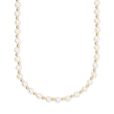 Pearl And Gold Bead Necklace by Becket & Quill, handmade in Los Angeles