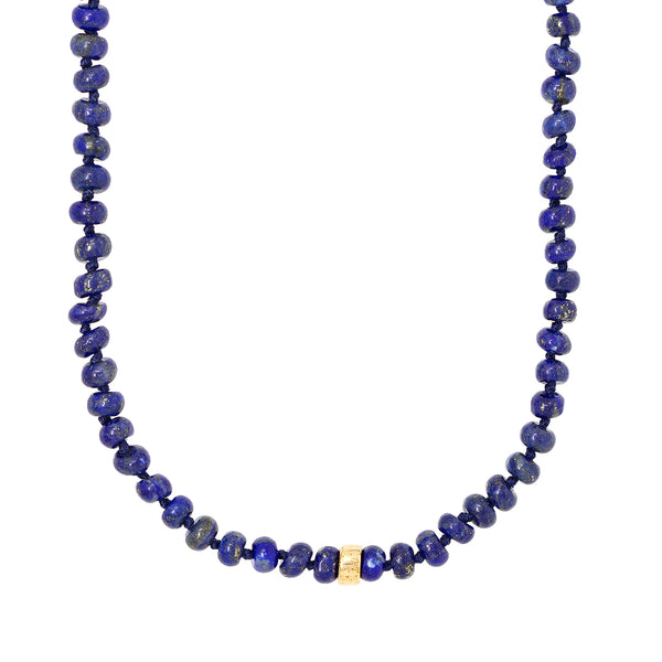 lapis beaded necklace