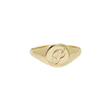 Signet Ring by Becket & Quill, handmade in Los Angeles - alternate angle