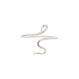 Silver Snake Ring by Becket & Quill, handmade in Los Angeles