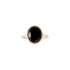 Onyx Crown Bezel Ring by Becket & Quill, handmade in Los Angeles
