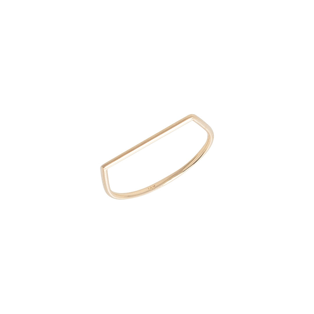 Flat Top Ring by Becket & Quill, handmade in Los Angeles