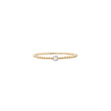 petite diamond bead band ring