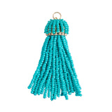 Turquoise tassel charm