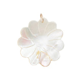 Mother of pearl flower charm