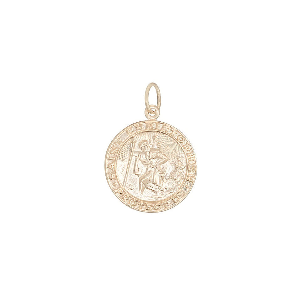 St. Christopher Charm by Becket & Quill, handmade in Los Angeles