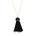 Black Tassel Necklace by Becket & Quill, handmade in Los Angeles
