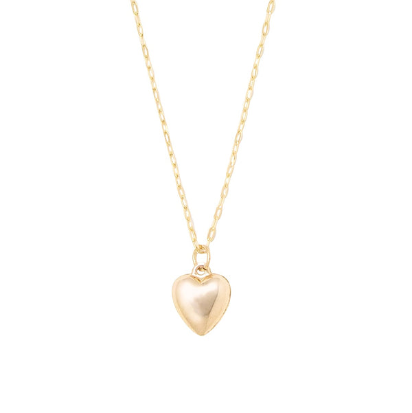 Petite Puffy Heart Necklace