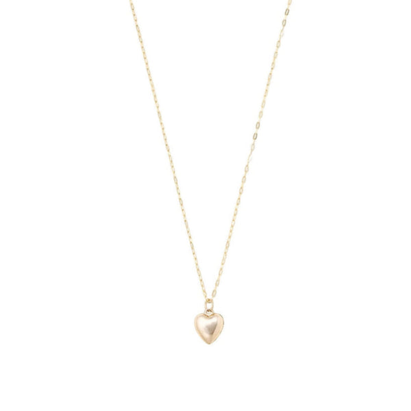 Petite Puffy Heart Necklace