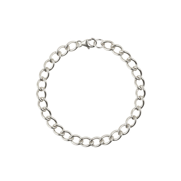 Curb Link Bracelet - sterling silver