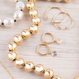 Drop Huggies by Becket & Quill, handmade in Los Angeles - detail view