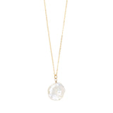 BQ + NM Petal Pearl Necklace by Becket & Quill, handmade in Los Angeles