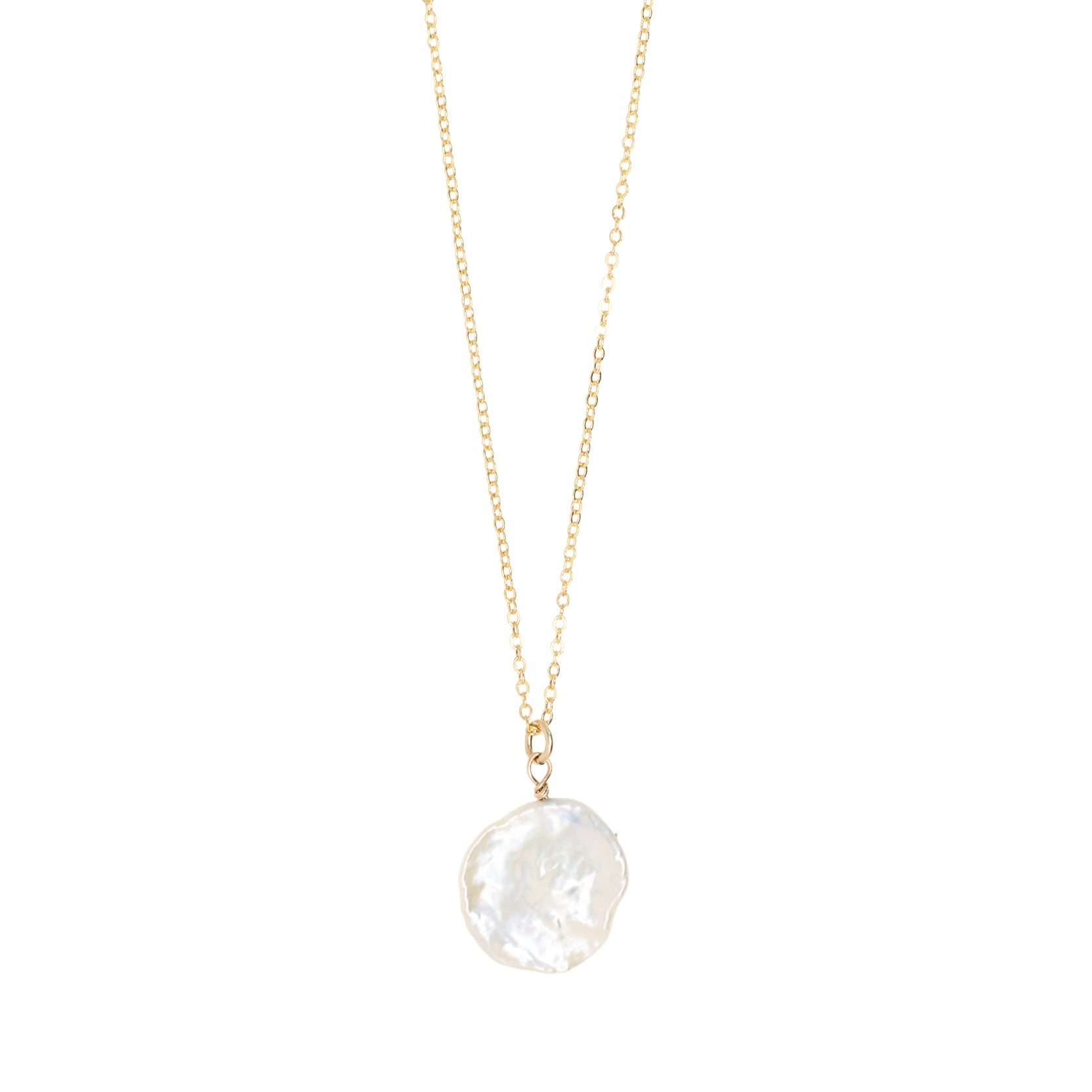 BQ + NM Petal Pearl Necklace by Becket & Quill, handmade in Los Angeles