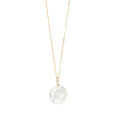 BQ + NM Petal Pearl Necklace by Becket & Quill, handmade in Los Angeles
