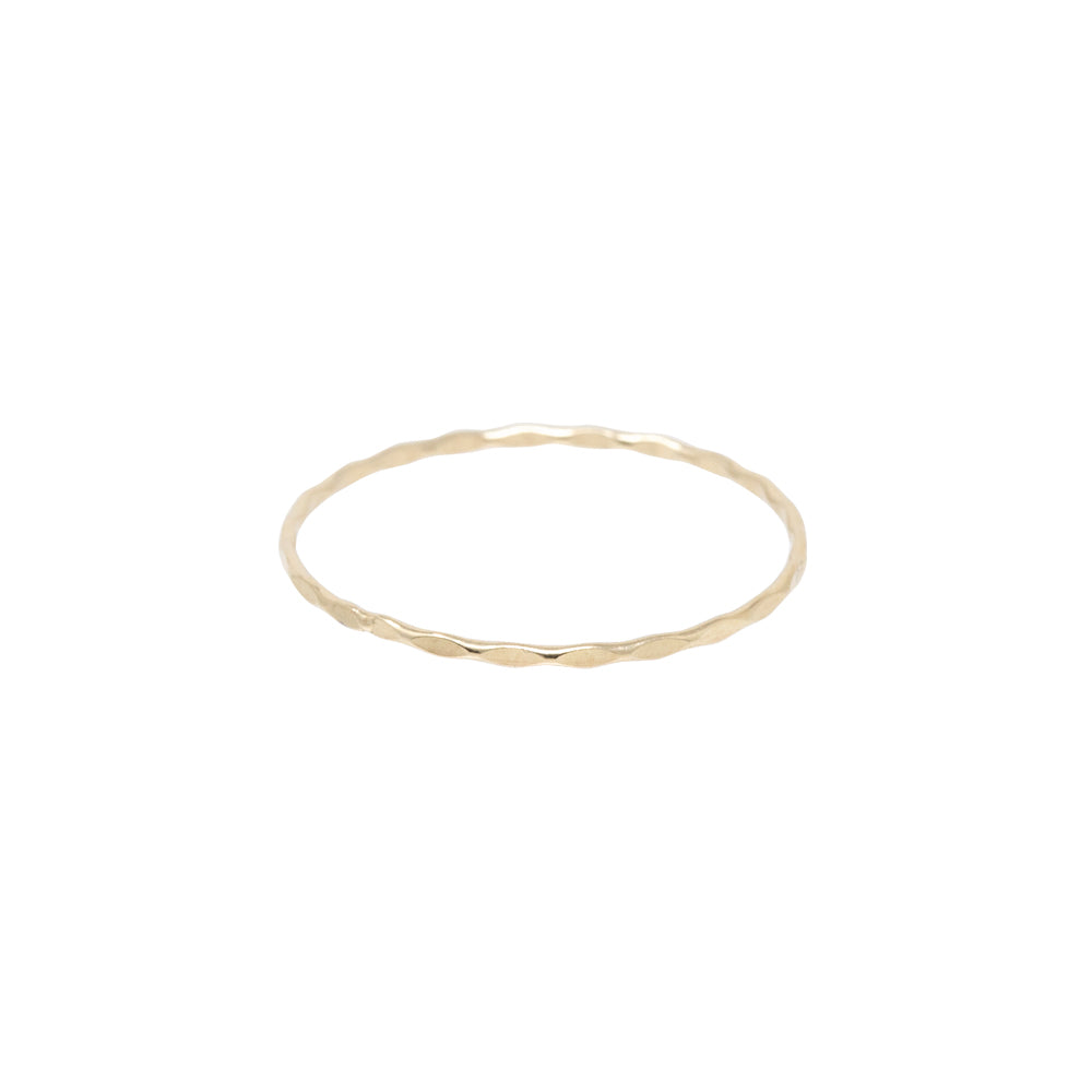 Hammered Ring by Becket & Quill, handmade in Los Angeles