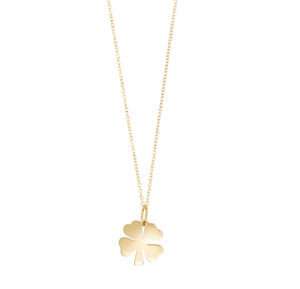 Clover Pendant Necklace by Becket & Quill, handmade in Los Angeles