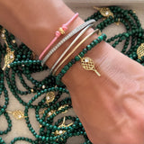Malachite tennis bracelet