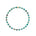 Turquoise Stretch Bracelet by Becket & Quill, handmade in Los Angeles
