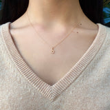Star Of David Necklace by Becket & Quill, handmade in Los Angeles - detail view