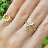 snake ring - gold