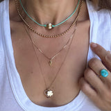City Of Angels Necklace by Becket & Quill, handmade in Los Angeles - detail view